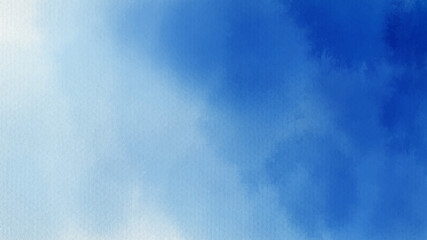 Hand painted blue color with watercolor texture abstract background	
