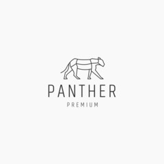 Panther logo icon design template