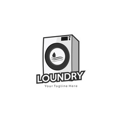 vector illustration of a laundry logo. laundry business logo vector.