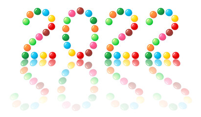 カラフルなマーブルチョコ 2022 年