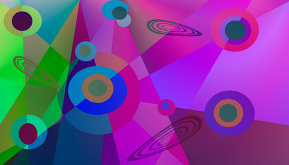 Abstract multicolored geometric Fantasy Texture background