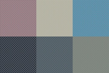Pack of 6 High Quality Fabric Seamless 4K Textures for editing, compositing, backdrops or material development.