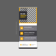 roll up banner social media post and web banner.