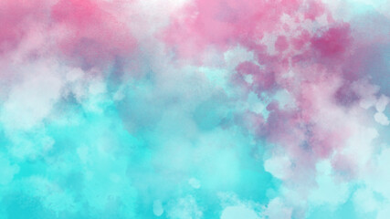 抽象　青とピンク