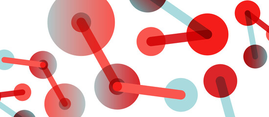 Line points connections geometric abstract background. Circles connected by lines. Trendy techno business template for wallpaper, banner, background or landing