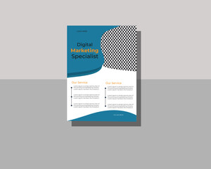 Professional business flyer design template 