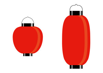 ちょうちん（無地）赤