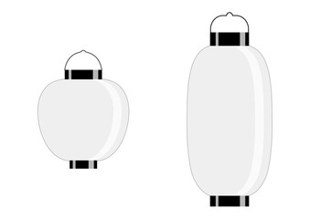 ちょうちん（無地）白