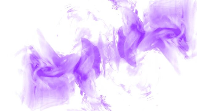 Purple smoke effect in white background