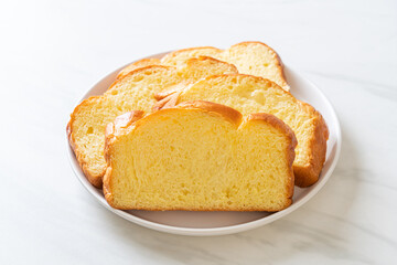 Sweet potato bread with coffee