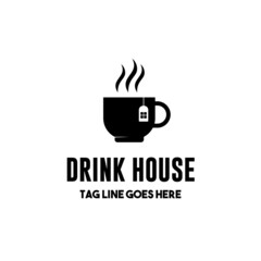 drink house logo icon illustration