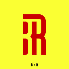 Letter B and R initials concept. Very suitable various business purposes also for symbol, logo, company name, brand name, personal name, icon and many more.