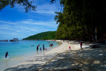Fototapeta premium Beautiful Mamutik Island near Kota Kinabalu, Sabah, North Borneo, Malaysi