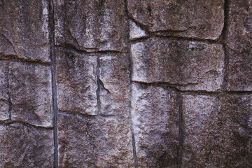 石垣の壁 グランジな背景素材