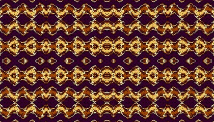 Abstract fractal pattern in afro style.