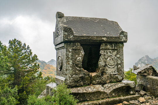 Termessos is one of the best preserved of the ancient cities of Turkey, was founded by the Solims, and concealed by pine forests and with a peaceful and untouched appearance