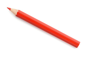 Top view of red pencil - Powered by Adobe