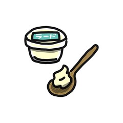 ラード(豚脂)のイラスト