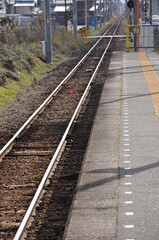 Obraz premium railway in the countryside