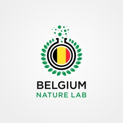 Belgium Nature Lab Logo Vector