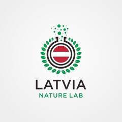 Latvia Nature Lab Vector Logo