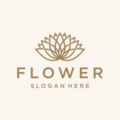 Spa business logo lotus Flower icon design Vector, Flower icon logo