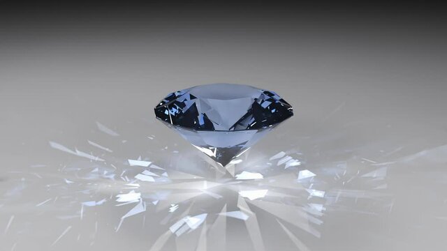 A gemstone brilliant or diamond shimmers and shines with an emitting caustic effect. 
