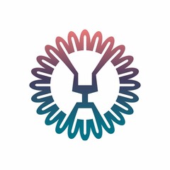 Flower Lion logo template