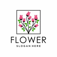 Flower logo Vector