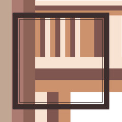  scarf pattern design on red. Geometric ornament with frame, border. Bandanna, shawl, scarf, tablecloth design for textile fabric print 