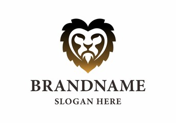 Hearth Lion Logo Vector