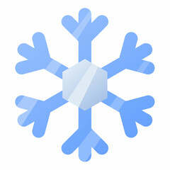snow frost winter single isolated icon with smooth style