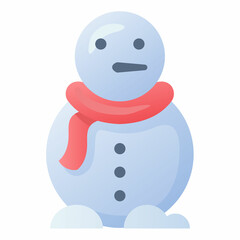 snowman winter snow single isolated icon with smooth style