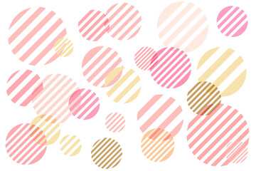 かわいい水玉の抽象イラスト画像