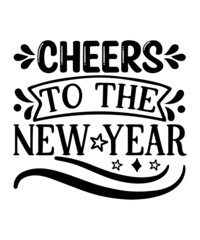 Happy New Year Svg Bundle, Retro Svg, Hello 2022 Svg, 2022 New Year Svg, New Year Shirt Svg, Dxf, Png files for Cricut and Sublimation.