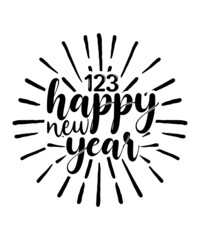 Happy New Year Svg Bundle, Retro Svg, Hello 2022 Svg, 2022 New Year Svg, New Year Shirt Svg, Dxf, Png files for Cricut and Sublimation.