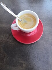 Tasse de café  expresso rouge