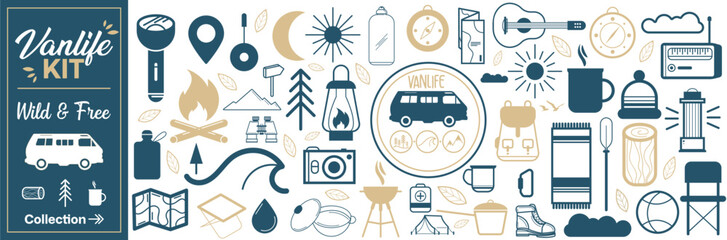  VANLIFE KIT - ILLUSTRATIONS - PICTOS © Manon