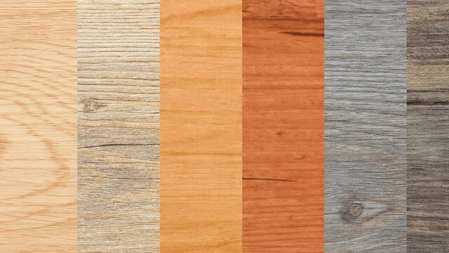 Panning on vertical stripes of different wood textures