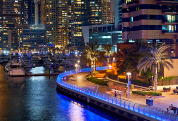 Fototapeta premium architecture of the big city of Dubai in the United Arab Emirates