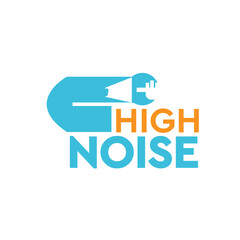 Vectors High Noise Stop editable logo, typography, Fonts, graphic design, t-shirt, design, X-mas, background