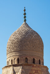 Dome of public historic Mamluk era Mosque of Qanibay AlRamah, Cairo Citadel Square, Old Cairo, Egypt © Khaled El-Adawi