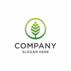 Nature leaf logo design inspiration