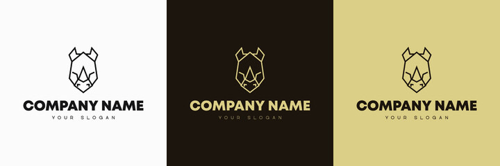 Minimal line versatile animal logo template icon design