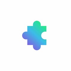 Puzzle icon. Vector illustration for graphic design, Web, UI, app.