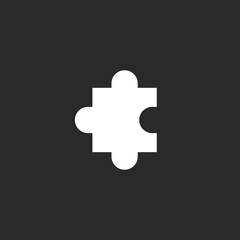 Puzzle icon. Vector illustration for graphic design, Web, UI, app.