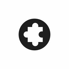 Puzzle icon. Vector illustration for graphic design, Web, UI, app.