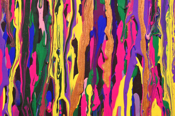 Hand Painted Background With Colorful Paint Textured Background