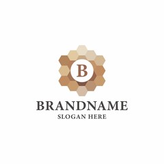 Honey logo design vector. Premium Vector