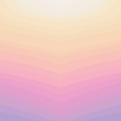 Vector pastel abstract gradient backgrounds. Wavy stripes in a light shade sunset yellow, orange, purple. Multicolor Illustration design print greeting card, wrapping gift paper, banners 